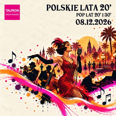 Plakat wydarzenia:  Poznaj Muzykę w Arenie: Polskie Lata 20. i 30. - klasy: V-VIII